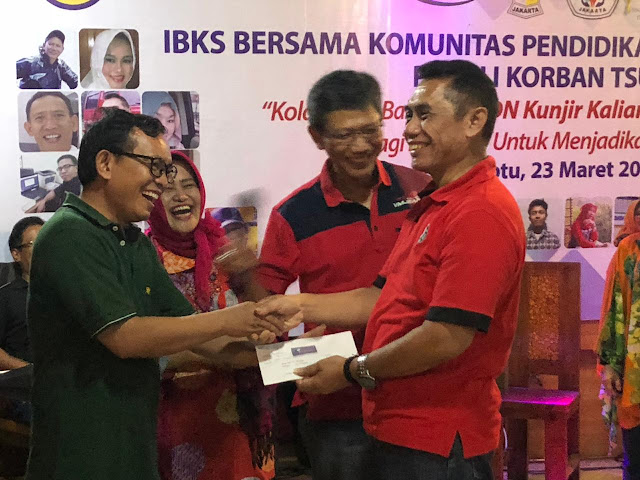 IBKS Kolaborasi Dengan Komunitas Peduli Pendidikan DKI Jakarta Bantu Korban Tsunami Di Lampung