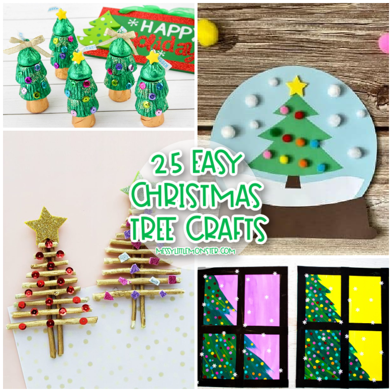 Christmas Tree Crafts for Kids Messy Little Monster