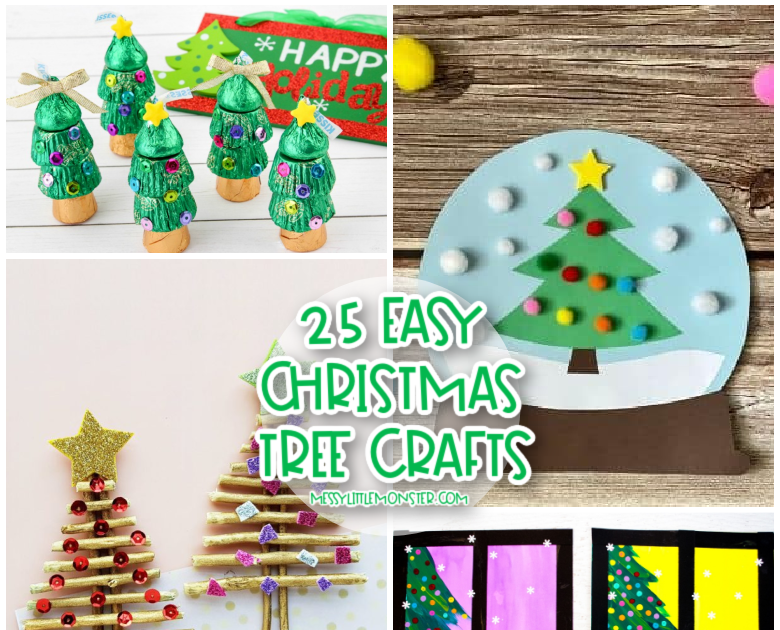 Christmas Tree Crafts for Kids - Messy Little Monster