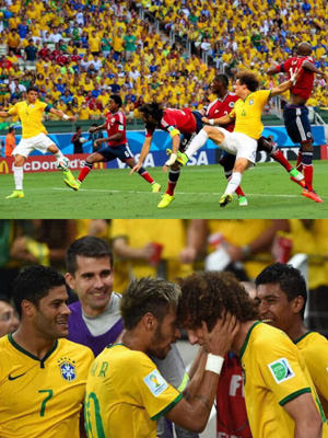 ブラジル対コロンビア