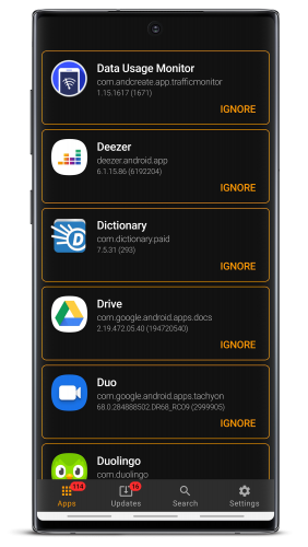تطبيق APKUpdater للحصول على اخر التحديثات الرسمية للتطبيقات قبل طرحها في متجر غوغل بلاي