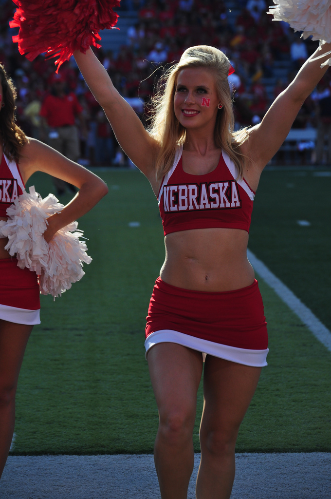NFL and College Cheerleaders Photos Nebraska Gets Its First Taste of