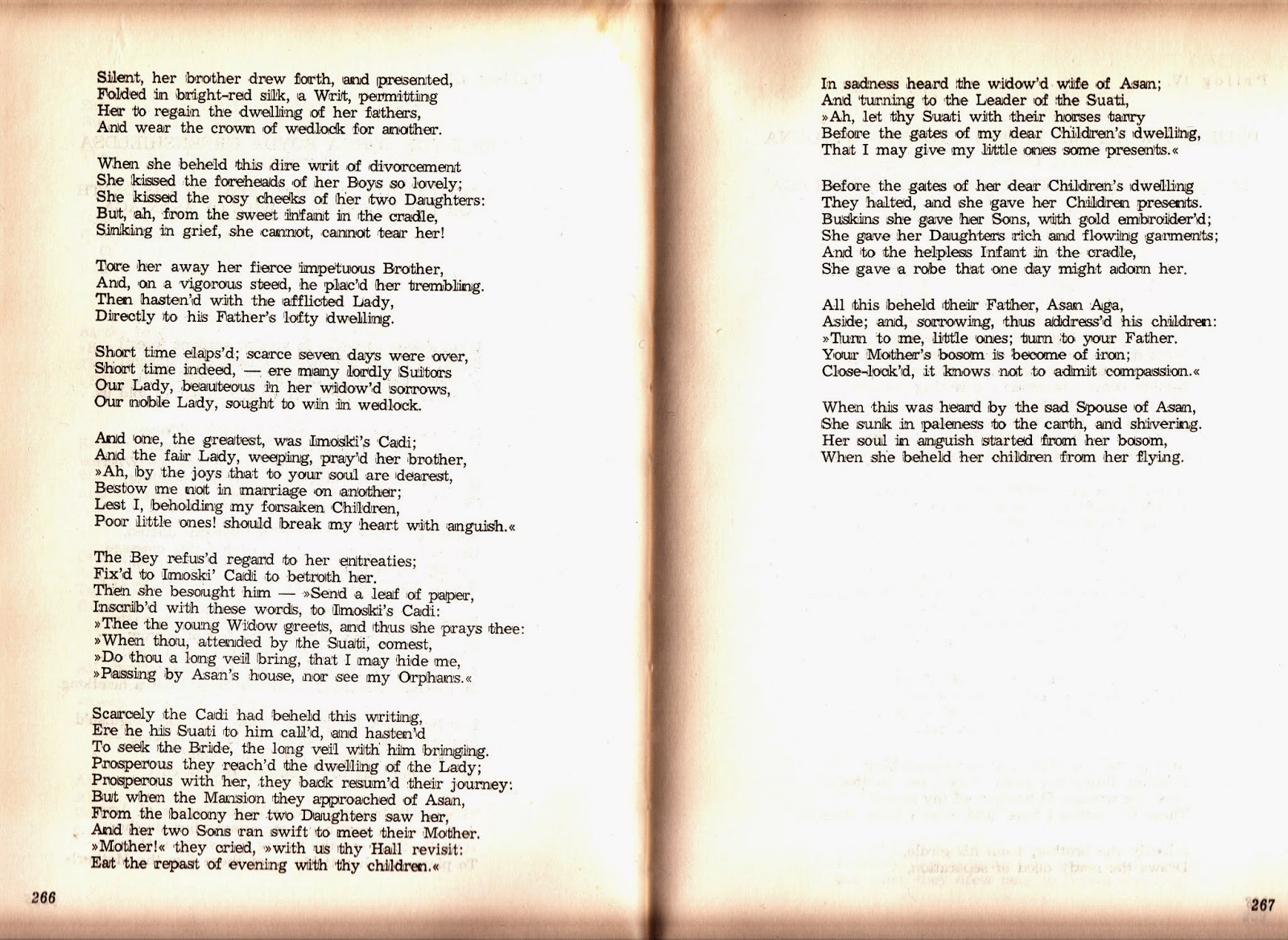 SEVDALINKE "Hasanaginica" (prijevod na engleski John Boyd