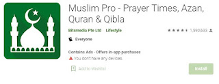Fitur Aplikasi Seluler Muslim Pro