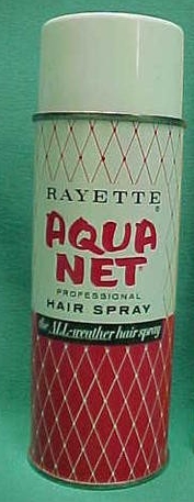 1969 AQUA NET Hairspray vintage 1960s can advertisement