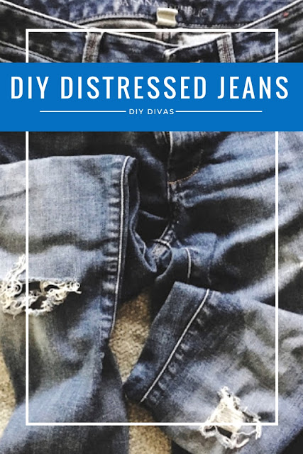 do it yourself divas: DIY Distressed Jeans