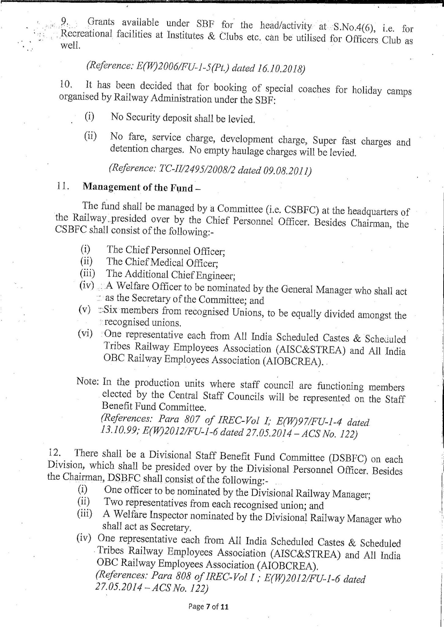 Master Circular No. 4 Staff Benefit Fund (New) Updated on 30.09.2019