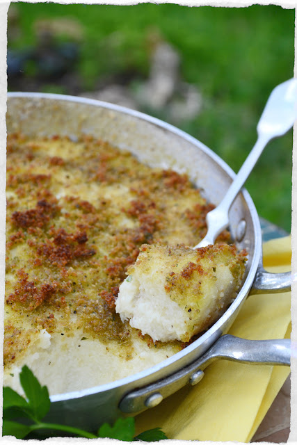 tortino di baccalà gratinato