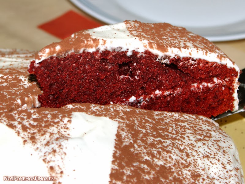Red Velvet Cake - Tarta terciopelo rojo
