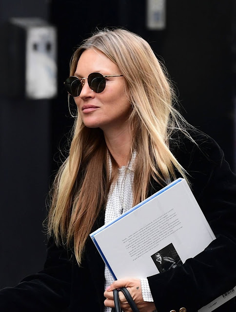 Kate Moss – out in London’s Soho district