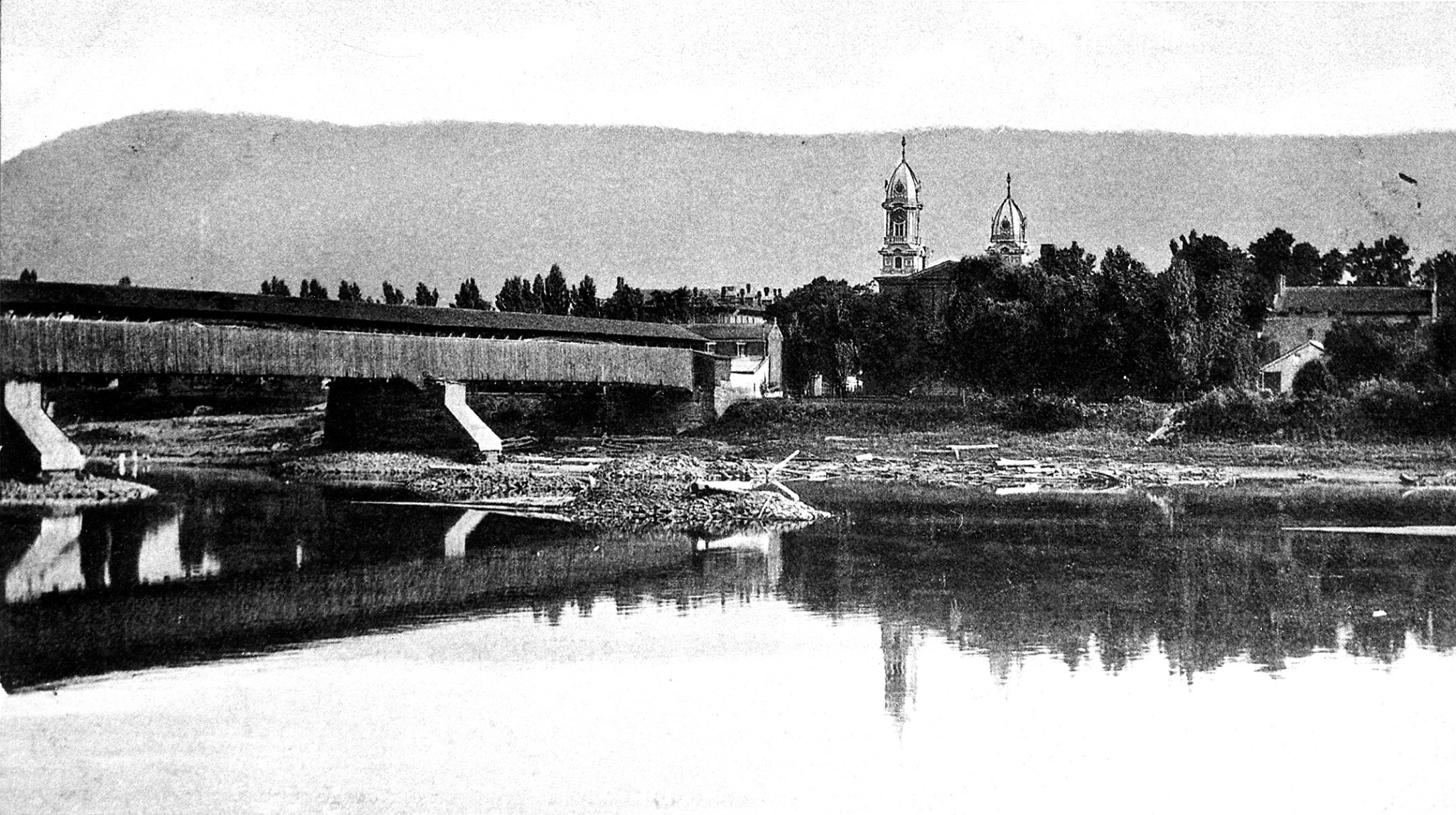 Valley Girl Views When The Lock Haven Bridge Was A Covered Bridge