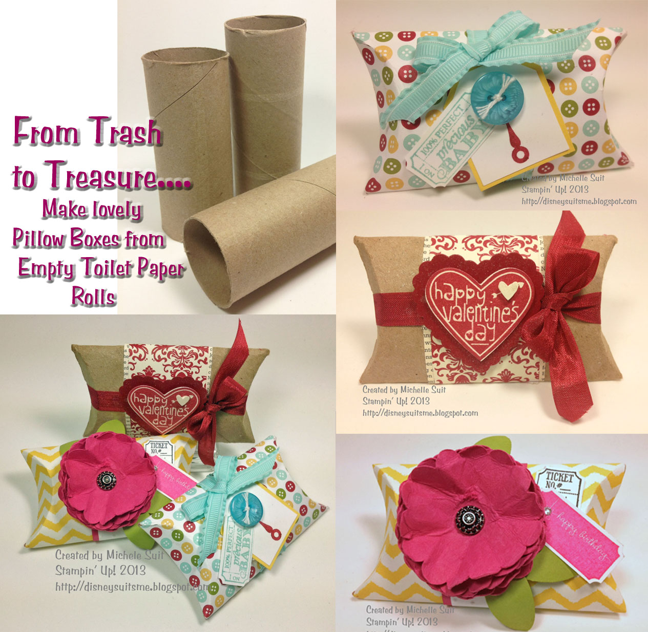 Trash to Treasure Pillow Boxes