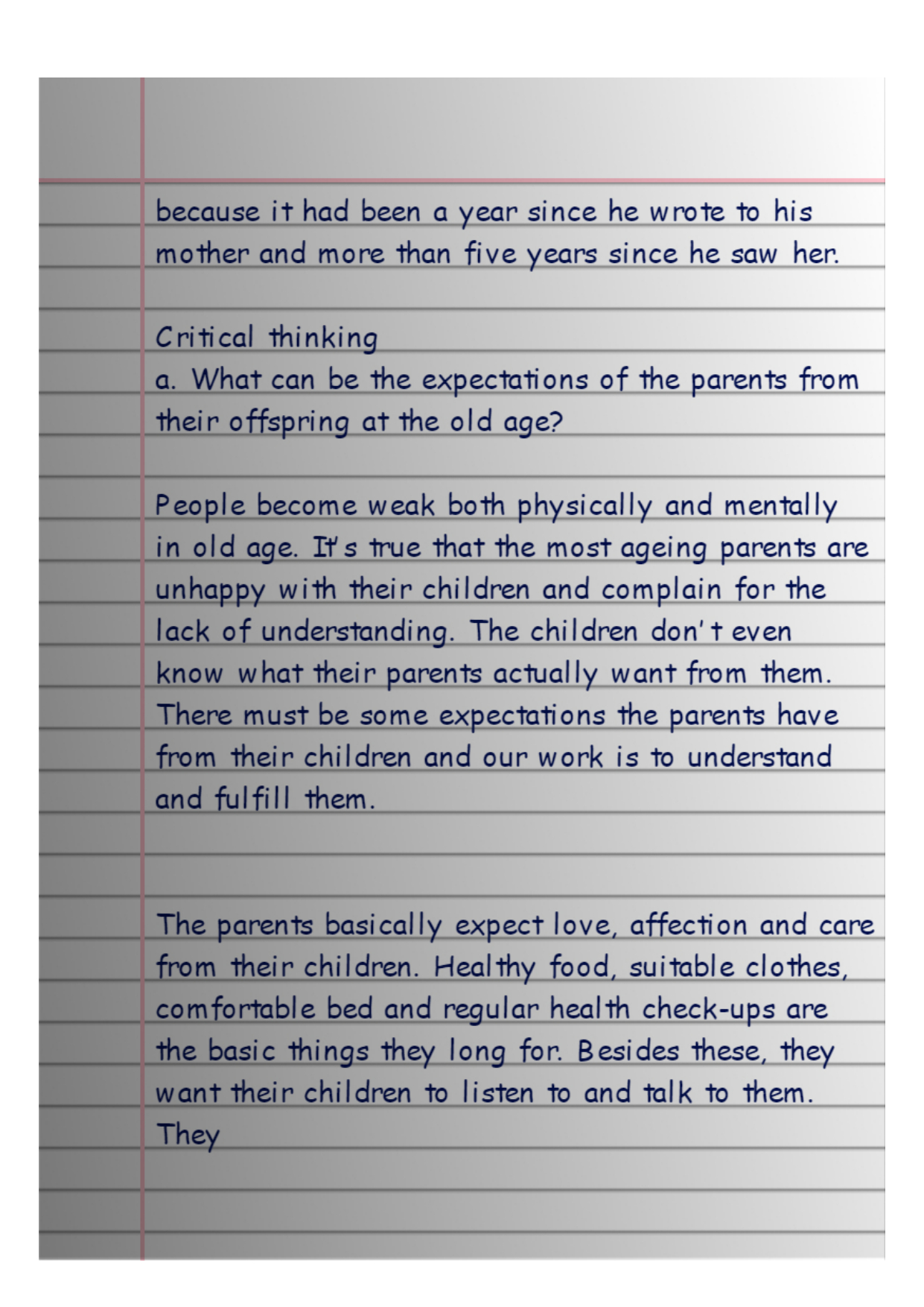 Class 11 English Note Unit 10 The Tattered Blanket The SR Zone