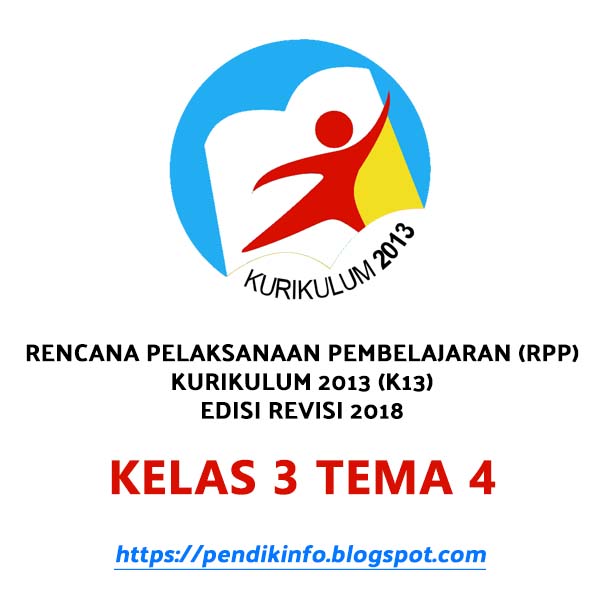 Download RPP Kelas 3 SD Kurikulum 2013 Edisi Revisi 2018 Tema 4