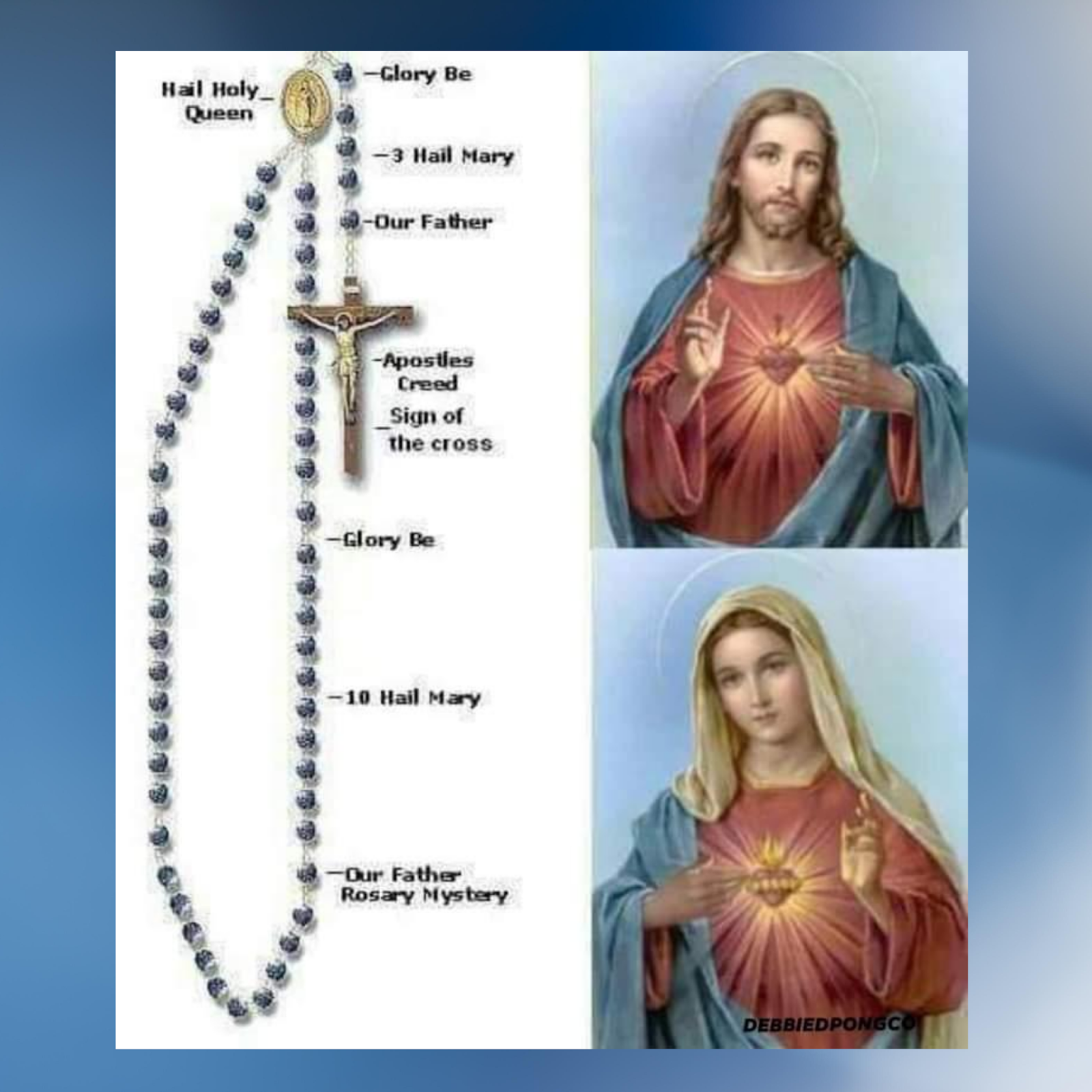 Catholic Prayers How To Pray The Rosary - Reverasite