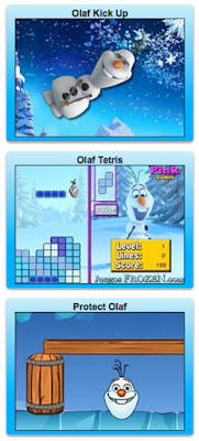 juegos de las aventuras del muñeco de nieve Olaf de las peliculas de Frozen