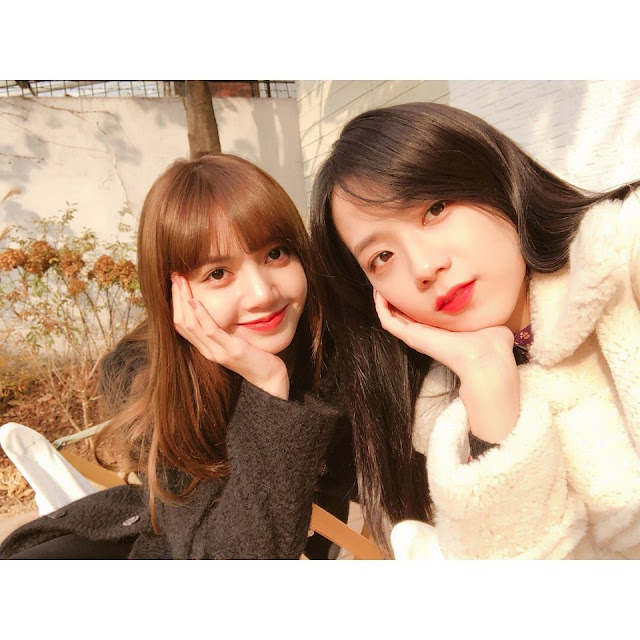 Lisa & Jisoo post new selfie photos