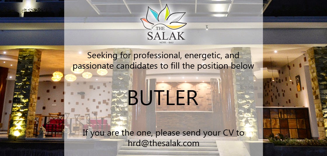 itu tadi Lowongan Kerja Perhotelan di Bali 19 May 2015, semoga