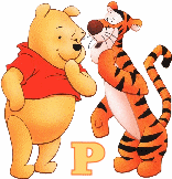 Abecedario de Winnie the Pooh y Tiger Conversando.