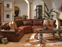 Living Room Decor With Brown Sectional