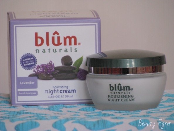Ночной питательный крем Blum Naturals, Nourishing Night Cream with Lavender