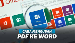 Cara mengubah PDF ke Word