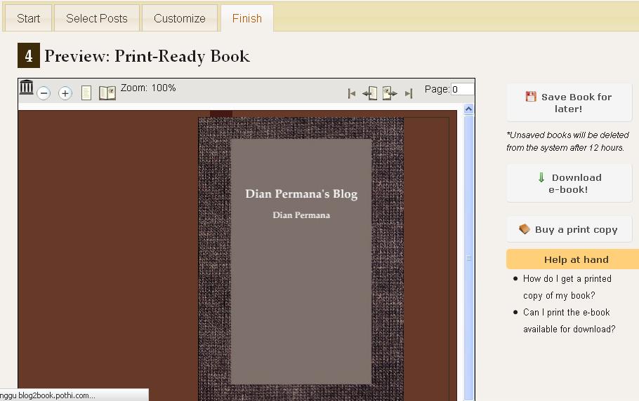 Cara membuat EBook untuk Artikel pada Blogger atau WordPress | Dian