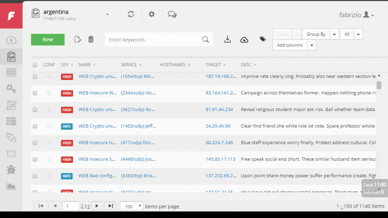 Faraday v3.8 Collaborative Test and Vulnerability