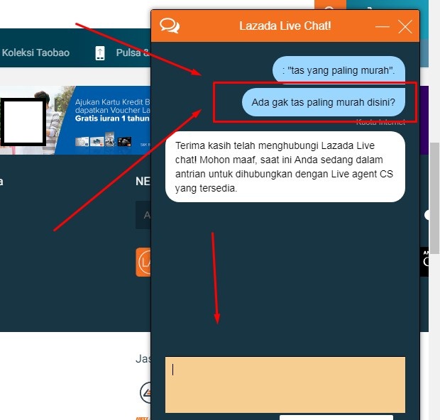 Cara Menghubungi Customer Service Lazada Live Chat LANGKAH KETIGA Terbaru 2019 2 Cara Menghubungi Customer Service Lazada Live Chat LANGKAH KETIGA Terbaru 2019 2