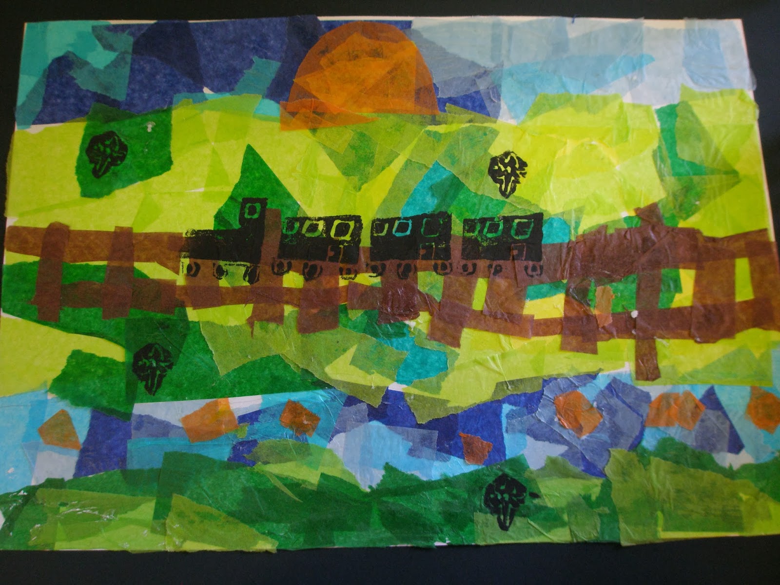Elwood Primary Art Year 3 Foam Relief Collage