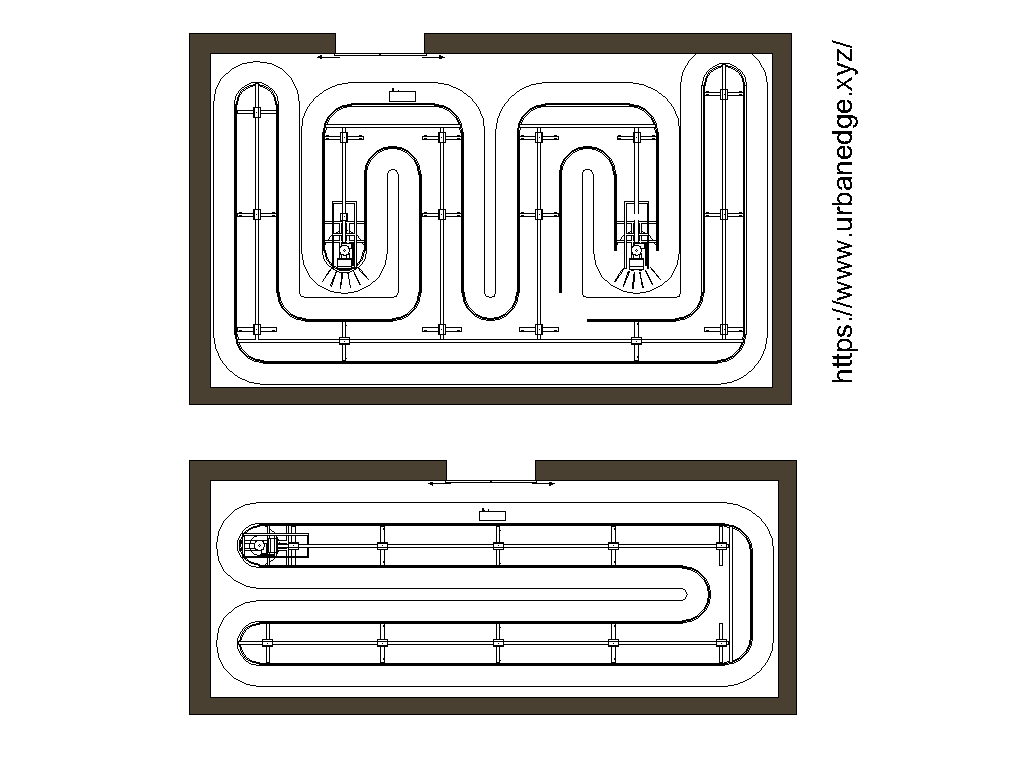 Mechanized rack system dwg cad blocks download