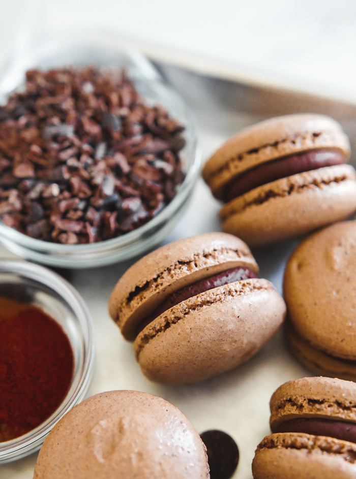 Mexican Chocolate Macarons