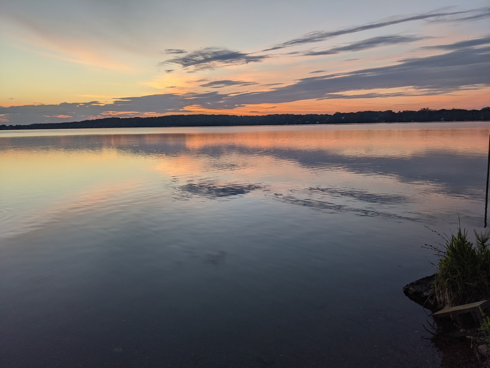 Sunrise on Lake Elizabeth from Sunset Park Summer 2020