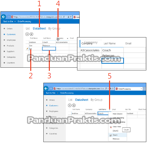 Bekerja Dengan Datasheet View Di Access 2013 - Panduan Officeku