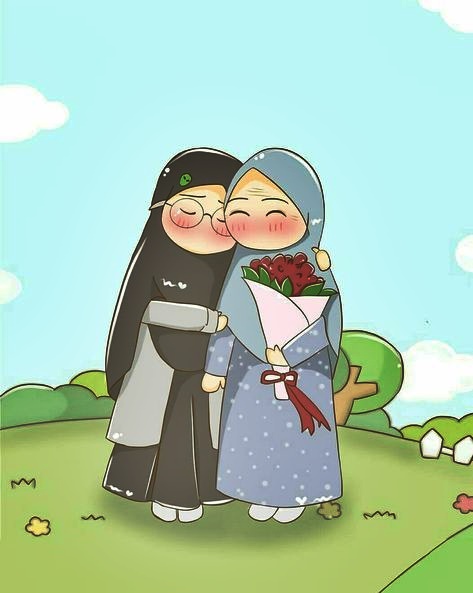 Gambar animasi muslimah sahabat