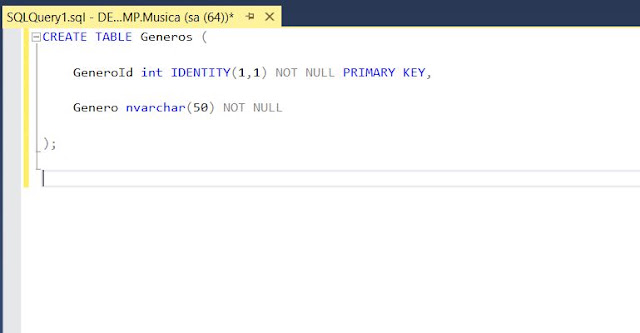 SQL Server 2016: criar uma tabela de um script SQL - TechNote Inc.