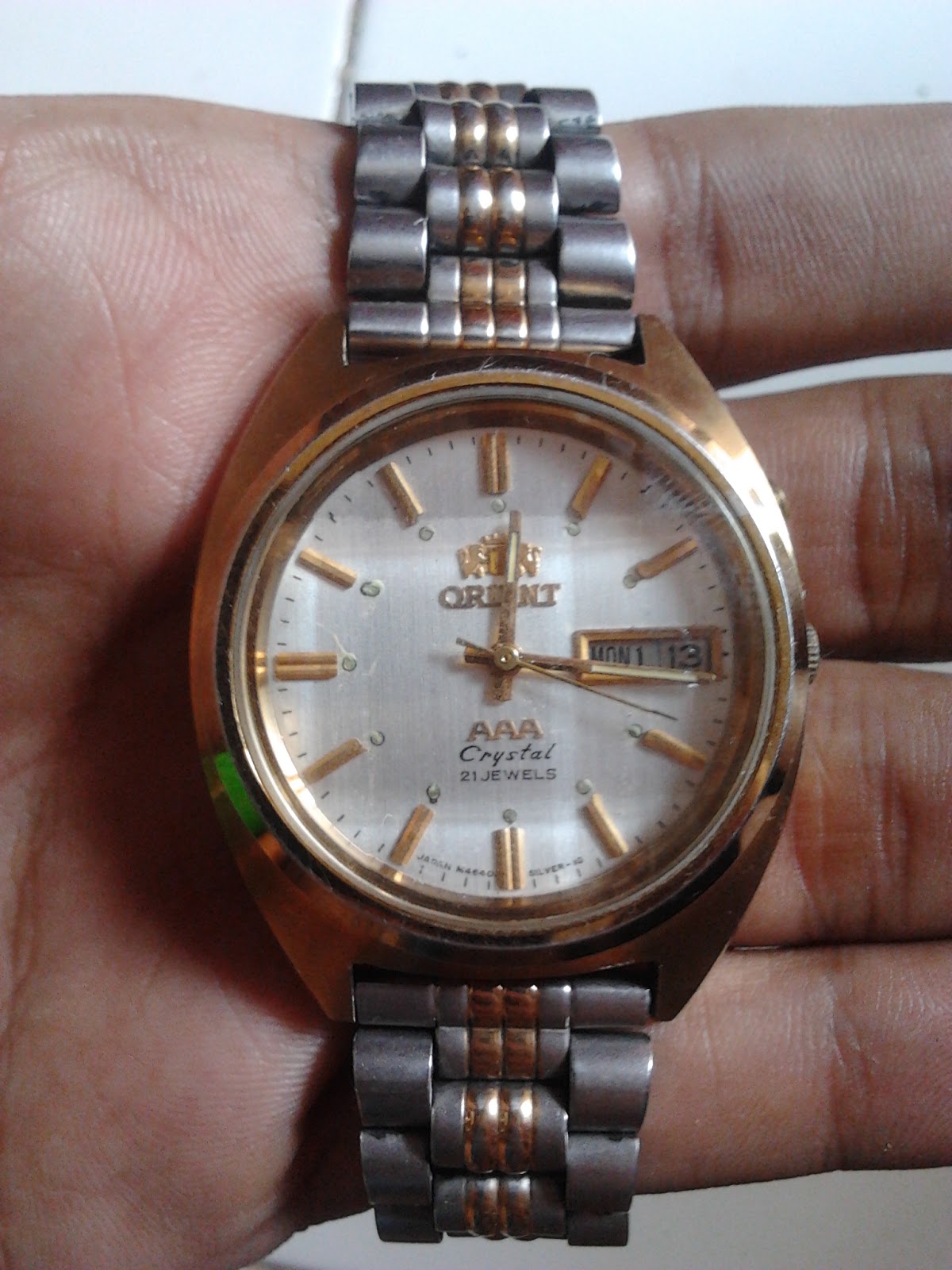 Jam Tangan Jadul/Vintage Orient AAA (Plat Putih) Automatic Jam Jadul