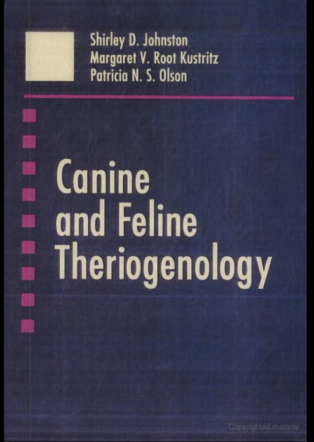 Canine and Feline Theriogenology, 1st Edition
