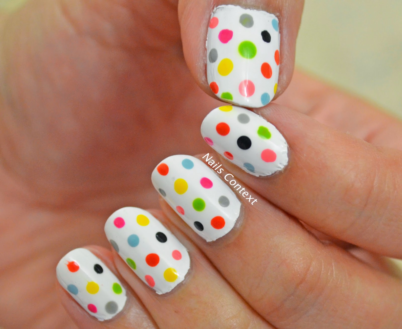 Nails Context: Skittle Dots