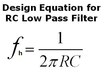 Simple RC Low Pass Filter Circuit Diagram with Frequency Response