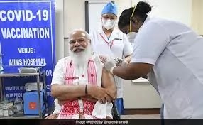 Prime Minister Modi took the first dose of Corona Vaccine
