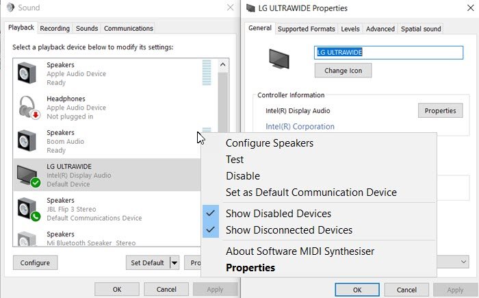 No se detecta ningún dispositivo de audio HDMI