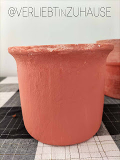 trash-to-terracotta: acryl-backpulver-patina-diy-blumentopf-vase