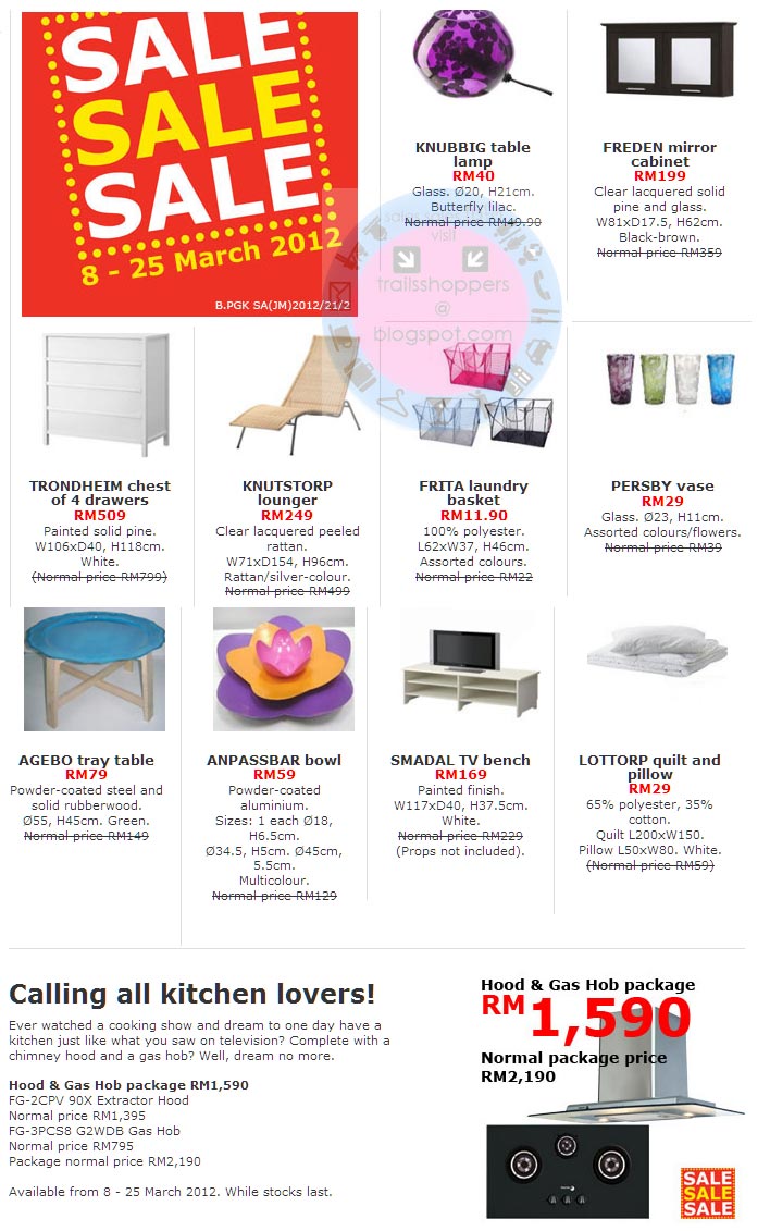 IKEA Sale 825 MARCH 2012 Online Malaysia Sale