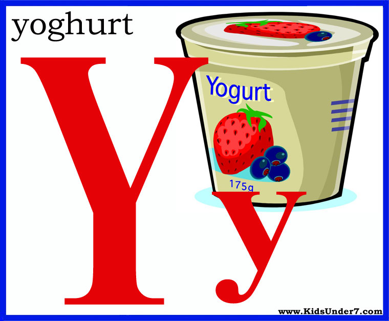 Letter Y Flashcard Letter Y Flashcard