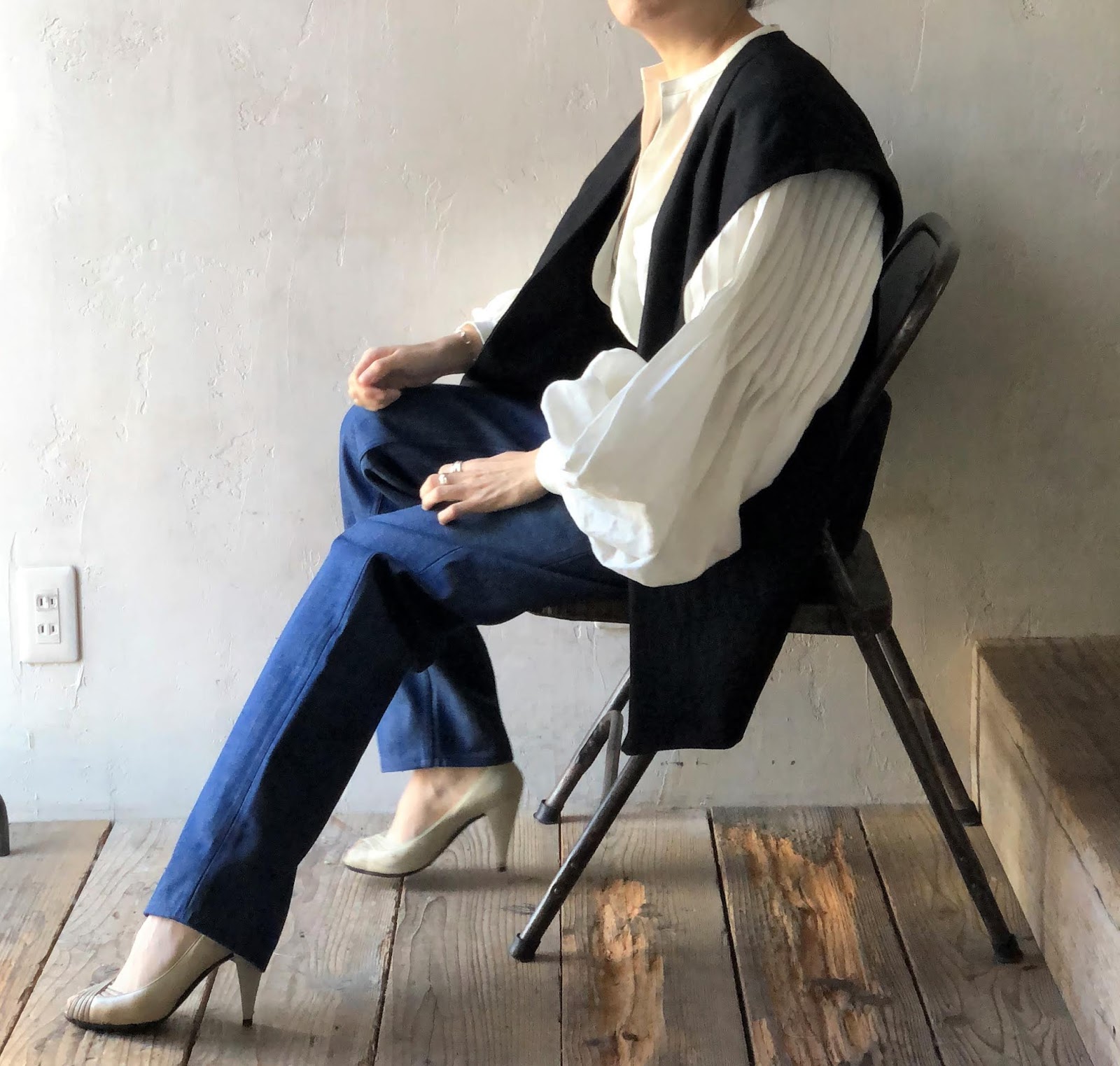 人気が高い JUN MIKAMI リネンタックスリーブブラウス asakusa.sub.jp
