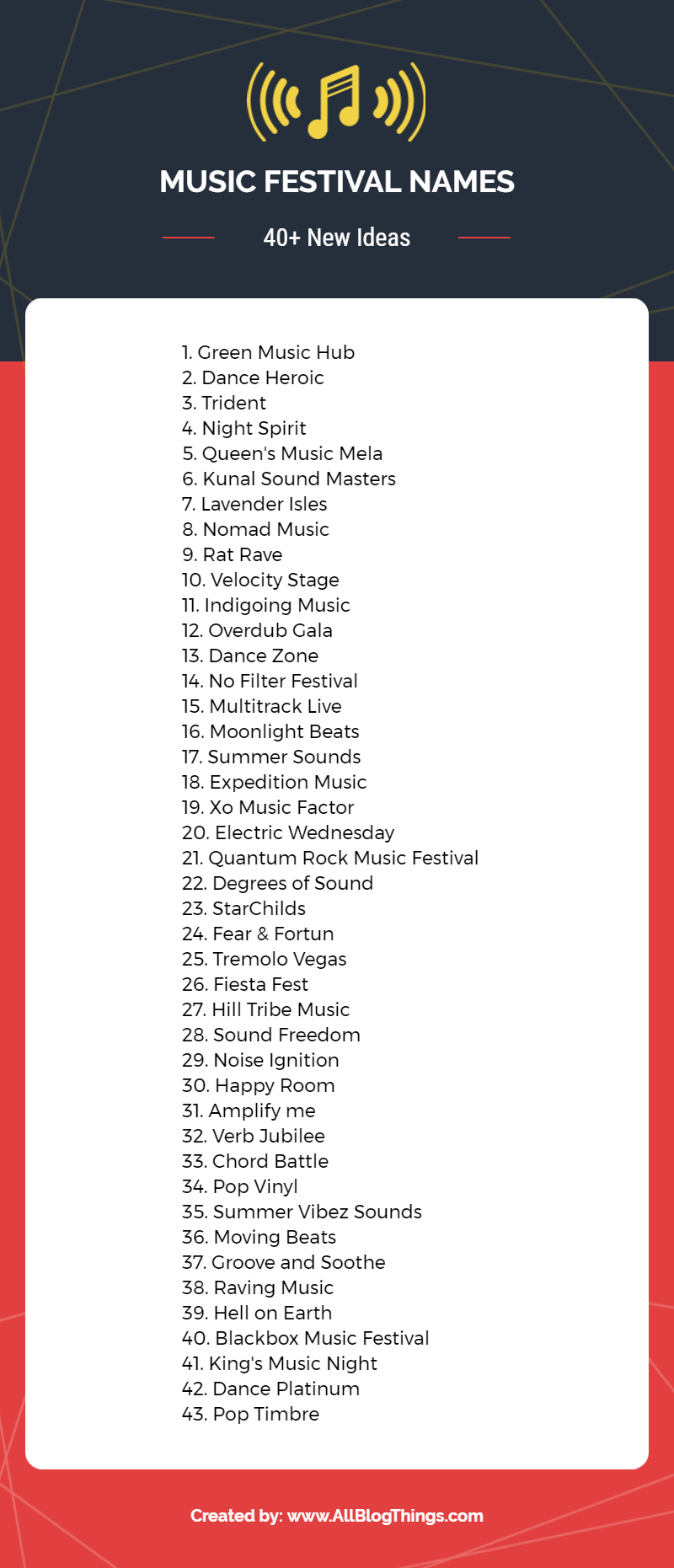 200+ Music Festival Name Ideas