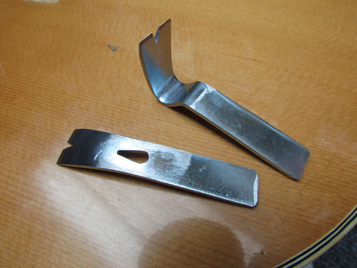 Bridge Plate Removal on the Epiphone Acoustic Guitar Continues Crawls