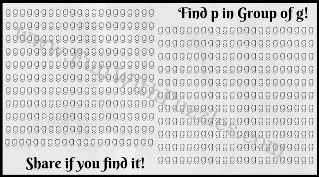 Hunt for hidden letter p