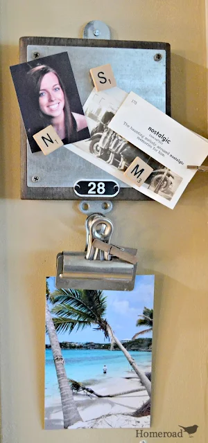 diy photo display with magnets